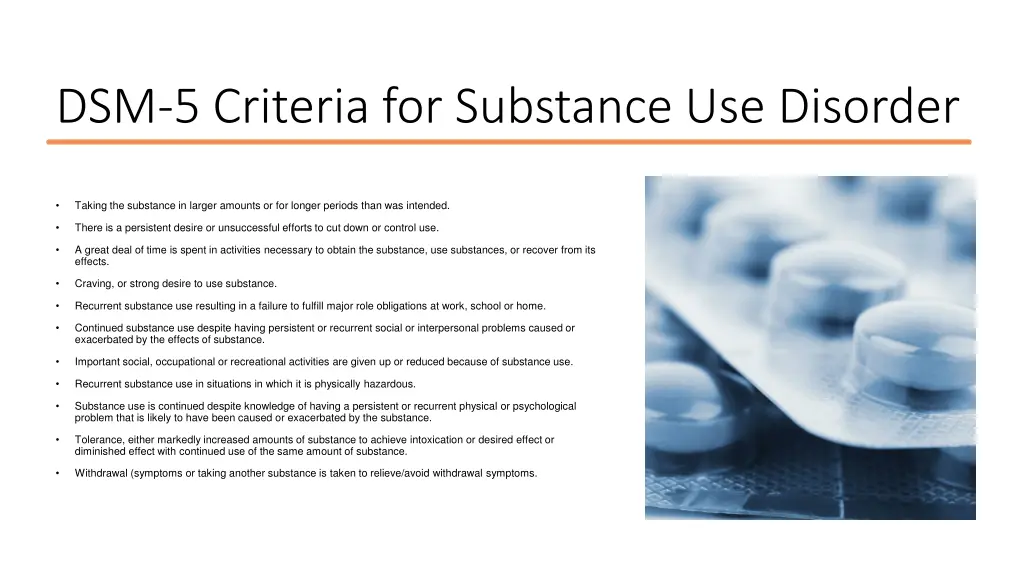 dsm 5 criteria for substance use disorder