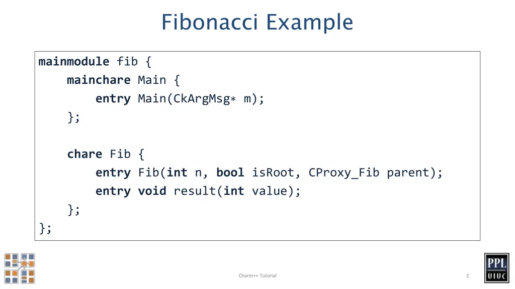 fibonacci example