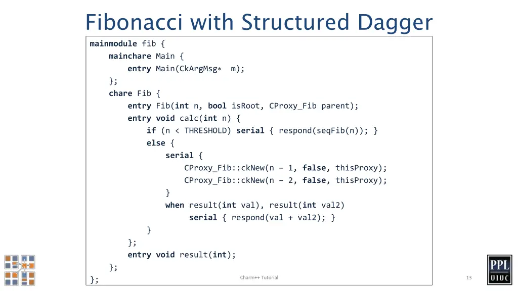 fibonacci with structured dagger mainmodule