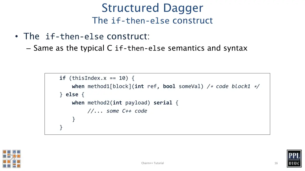 structured dagger the if then else construct