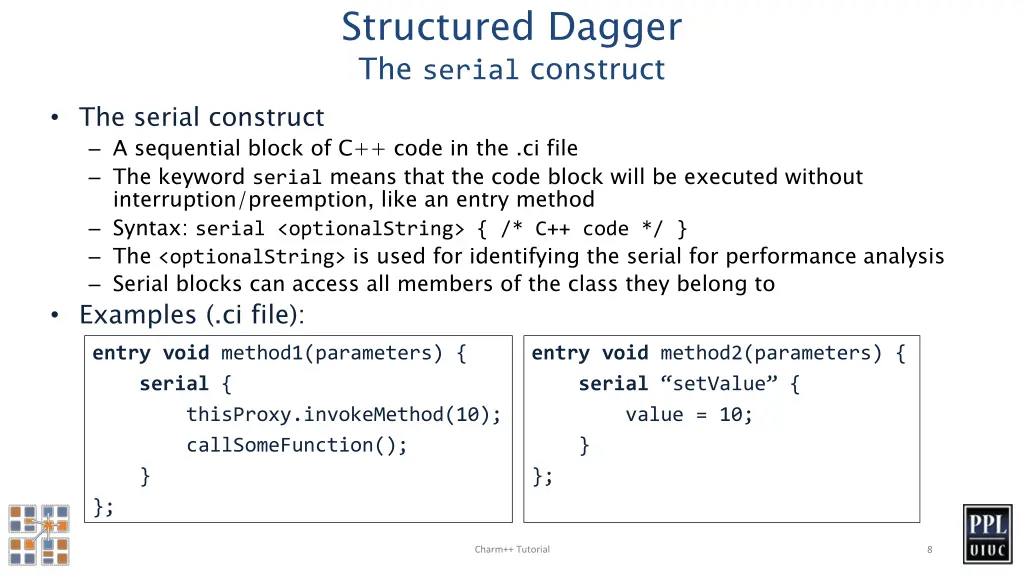structured dagger the serial construct