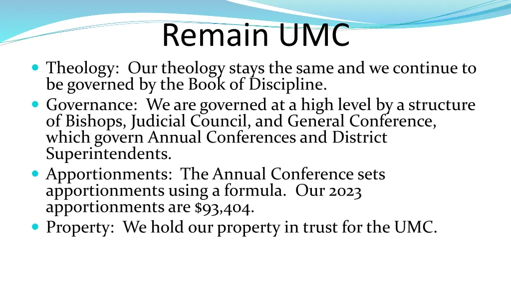 remain umc