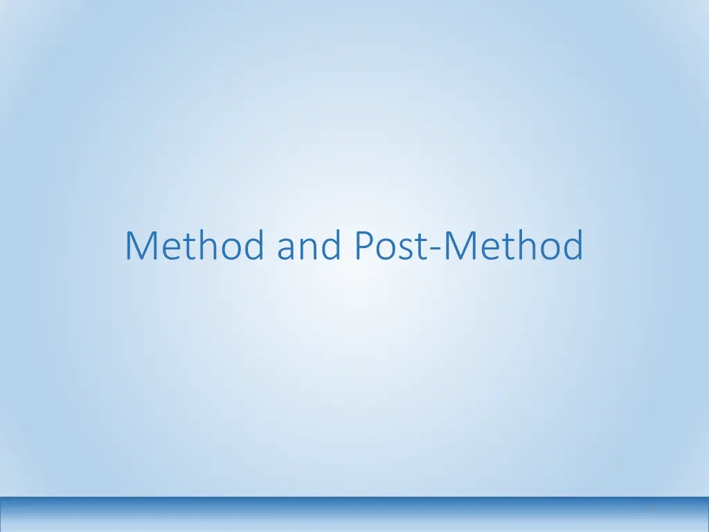 method and post method