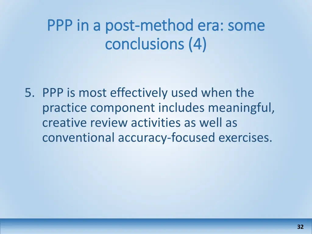 ppp in a post ppp in a post method era some 3