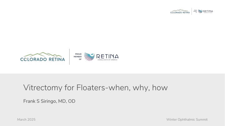 vitrectomy for floaters when why how