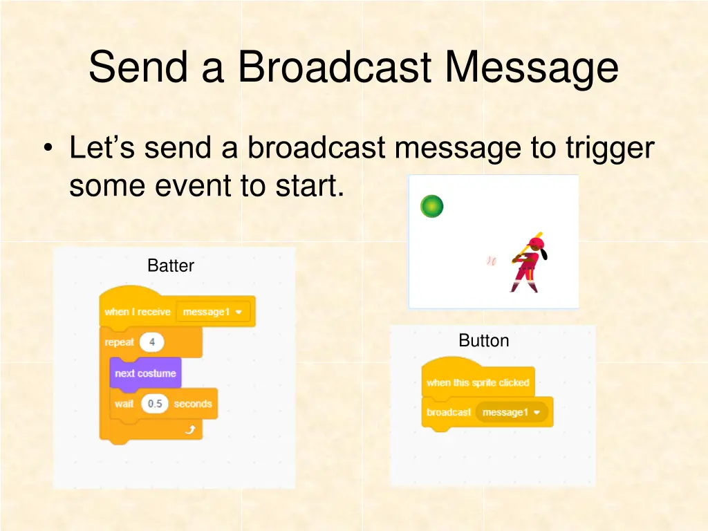 send a broadcast message
