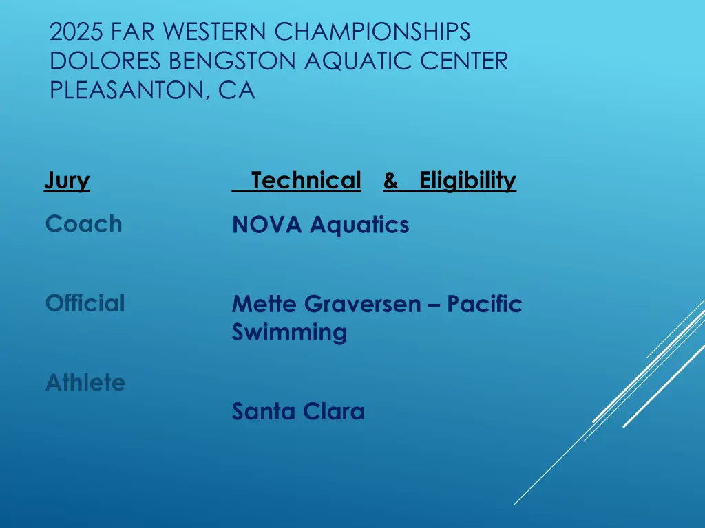 2025 far western championships dolores bengston