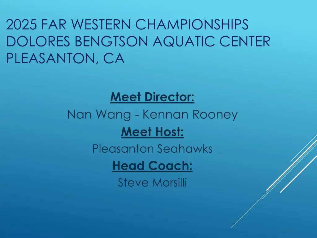 2025 far western championships dolores bengtson