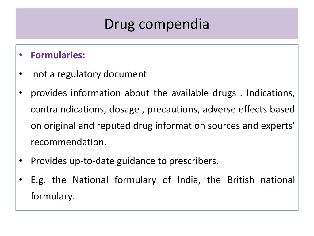 drug compendia 1