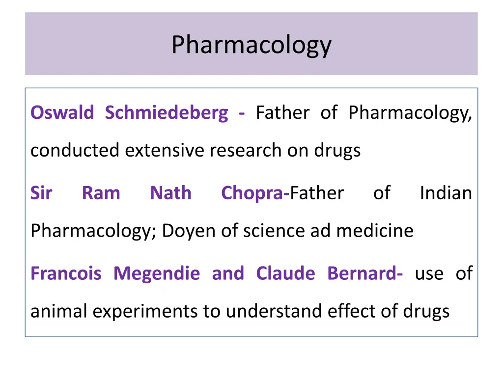 pharmacology 1