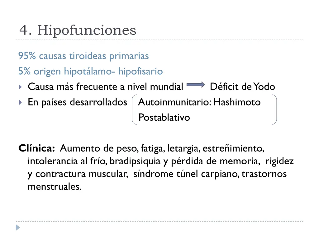 4 hipofunciones
