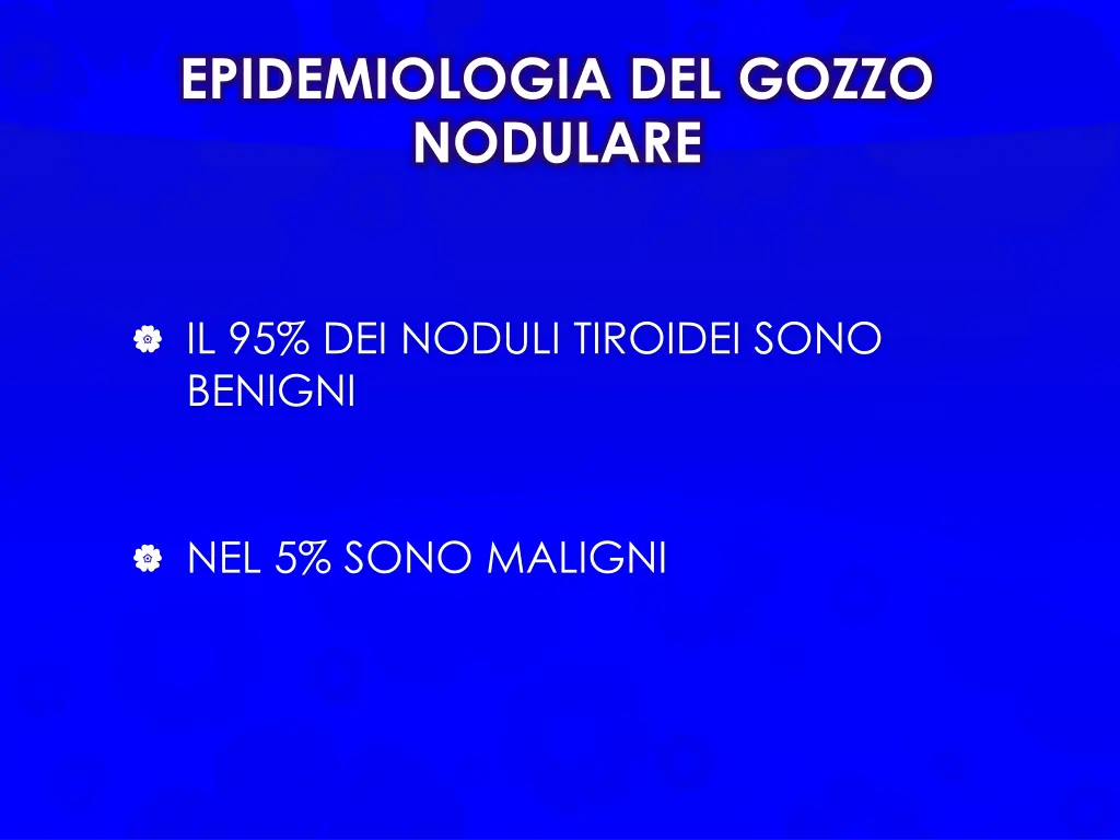 epidemiologia del gozzo nodulare