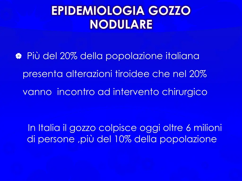epidemiologia gozzo nodulare