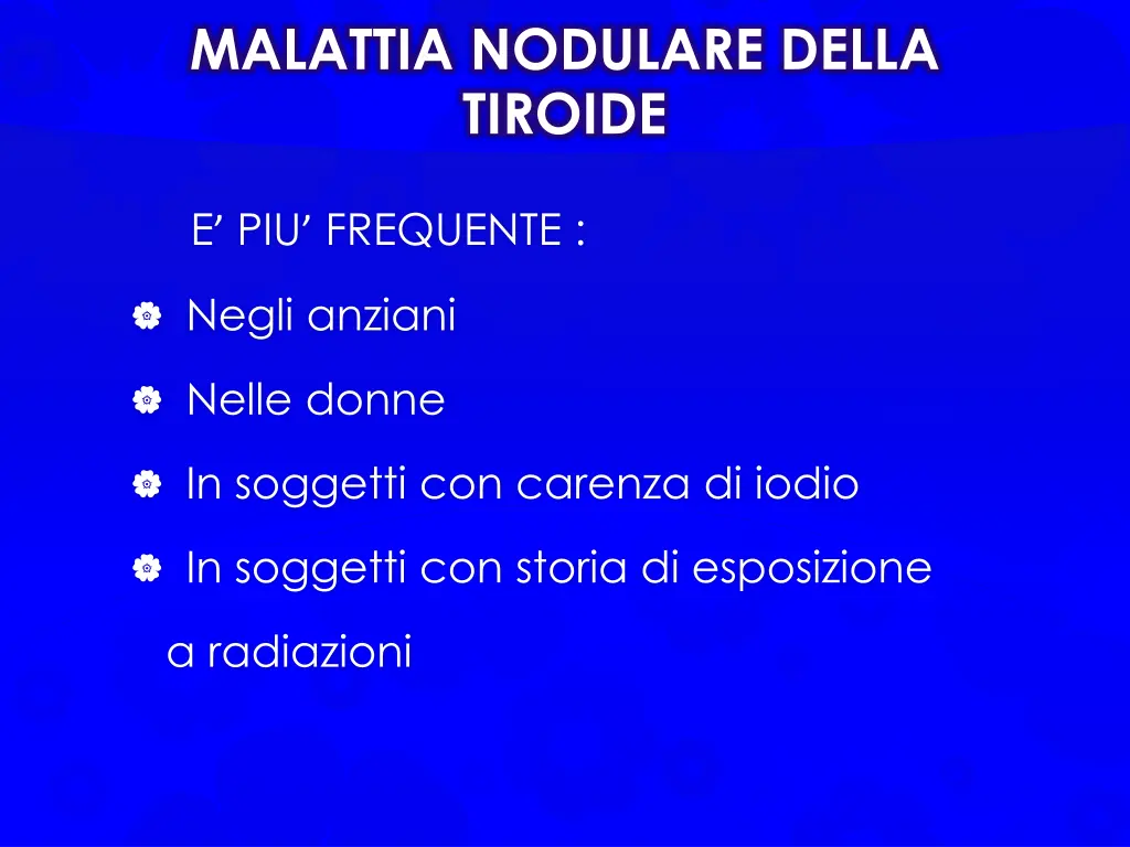 malattia nodulare della tiroide