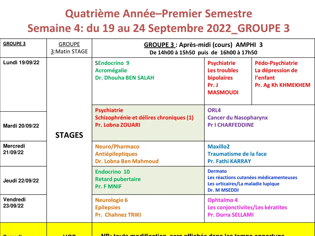 quatri me ann e premier semestre semaine 3