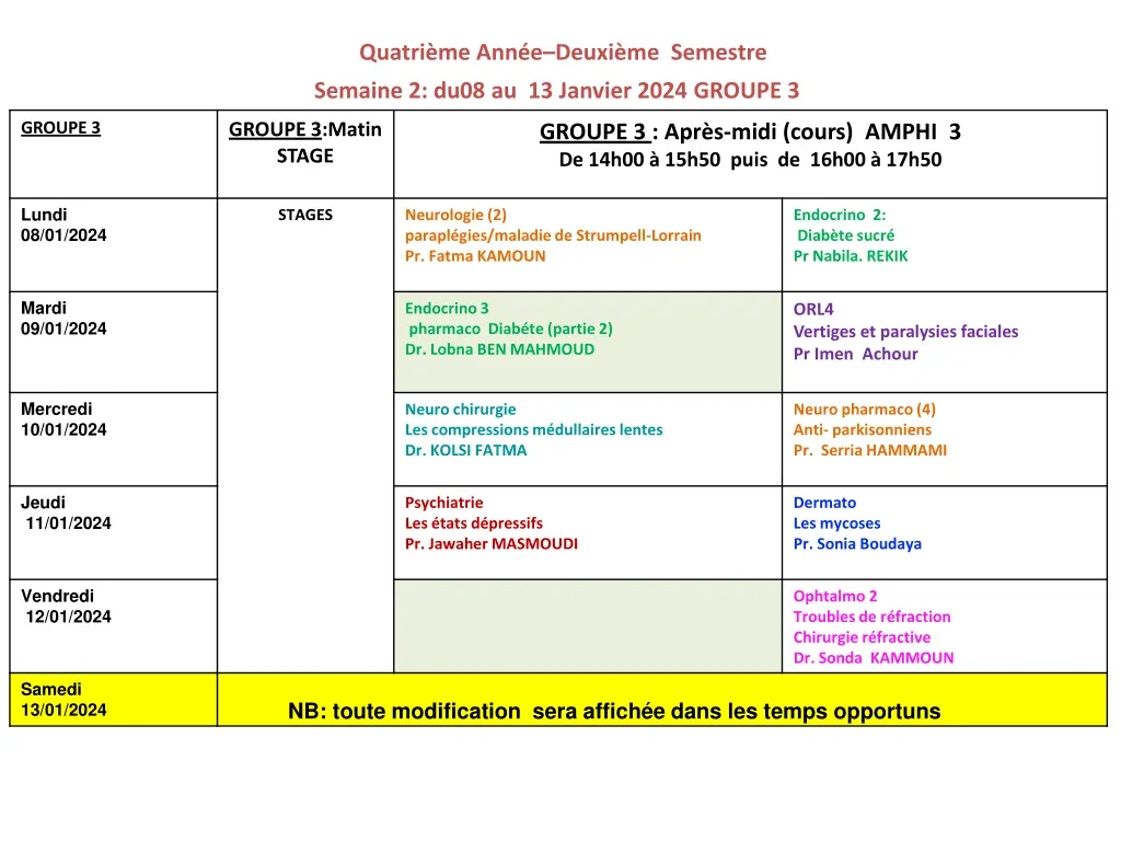 quatri me ann e deuxi me semestre