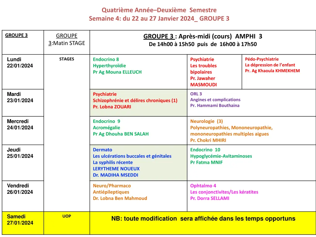 quatri me ann e deuxi me semestre semaine 2