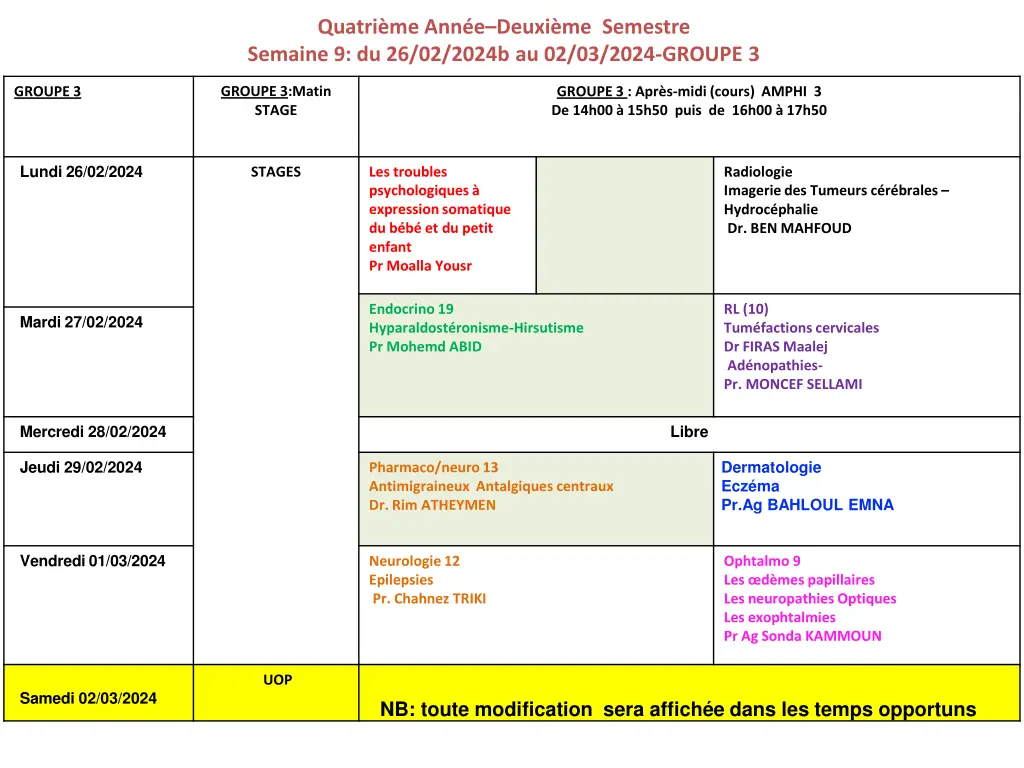 quatri me ann e deuxi me semestre semaine 6