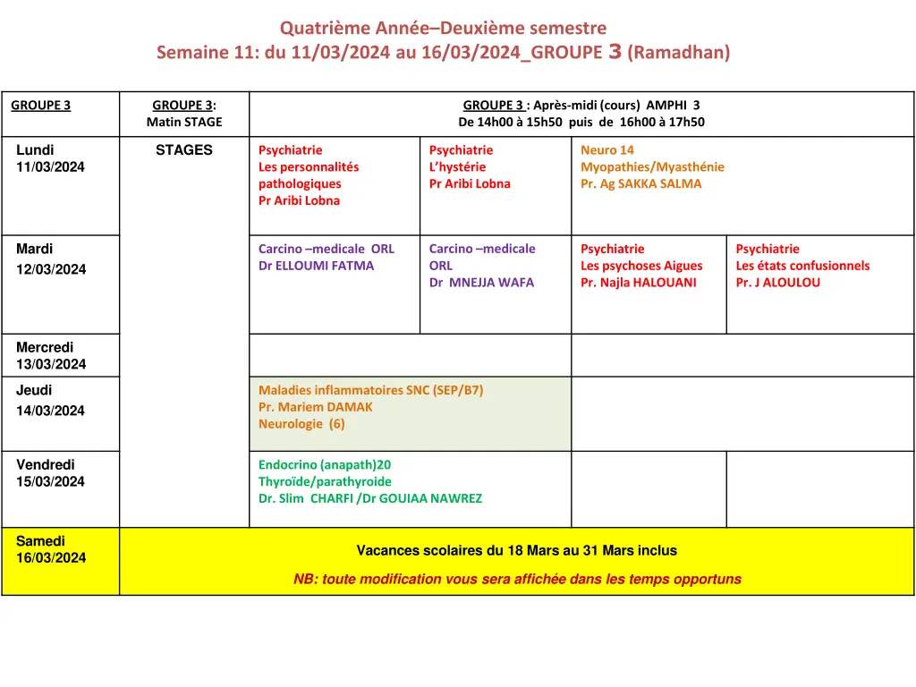 quatri me ann e deuxi me semestre semaine 8