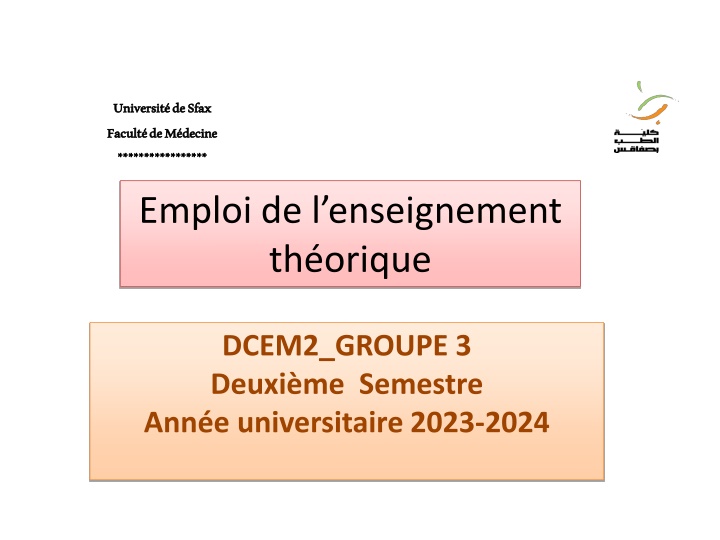 universit de sfax facult de m decine