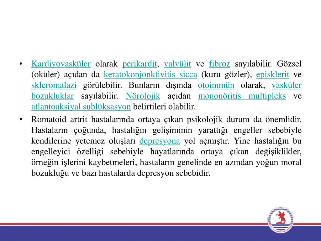 kardiyovask ler olarak perikardit valv