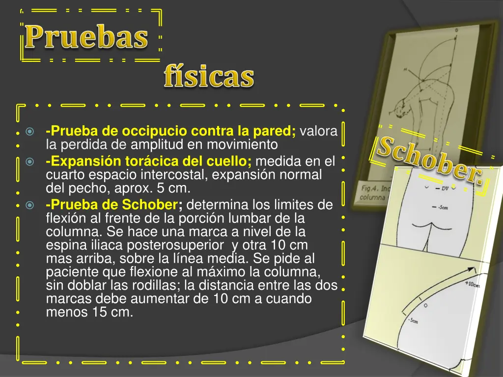prueba de occipucio contra la pared valora