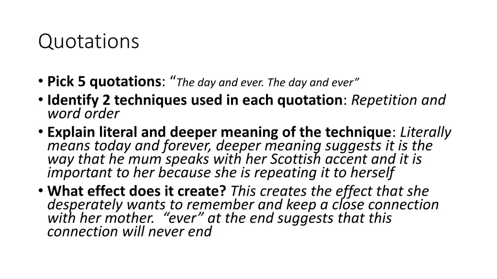 quotations