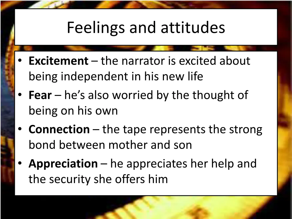 feelings and attitudes