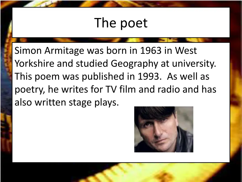 the poet