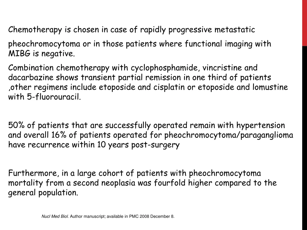chemotherapy is chosen in case of rapidly