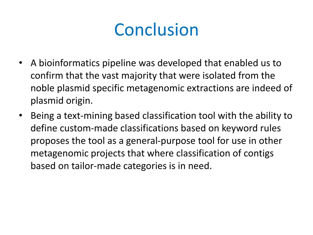 conclusion
