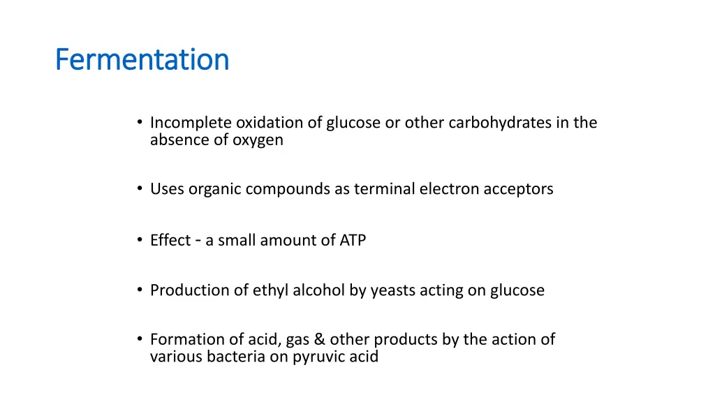 fermentation fermentation