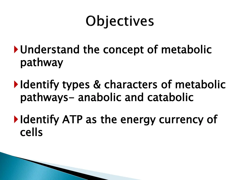 understand the concept of metabolic pathway