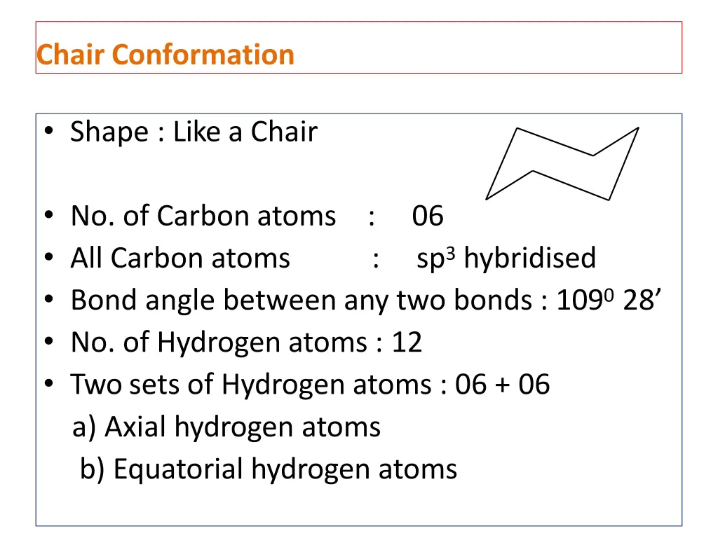 chair conformation