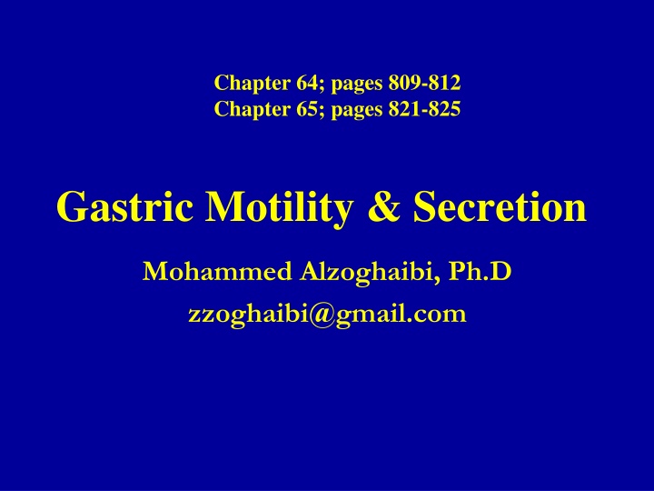 chapter 64 pages 809 812 chapter 65 pages 821 825
