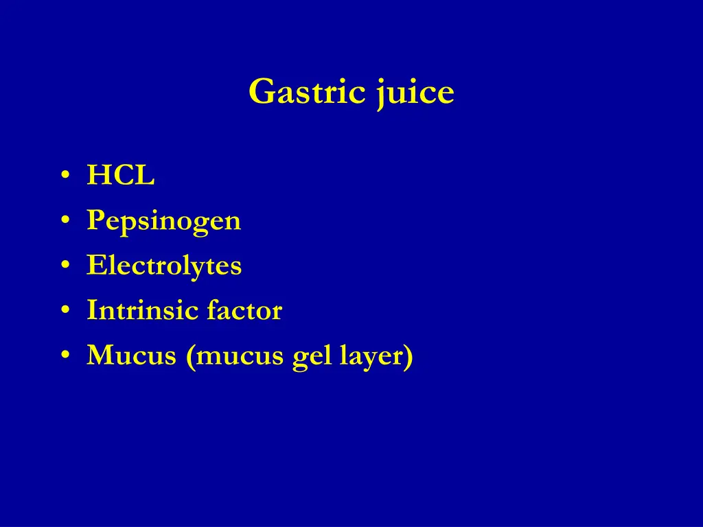 gastric juice