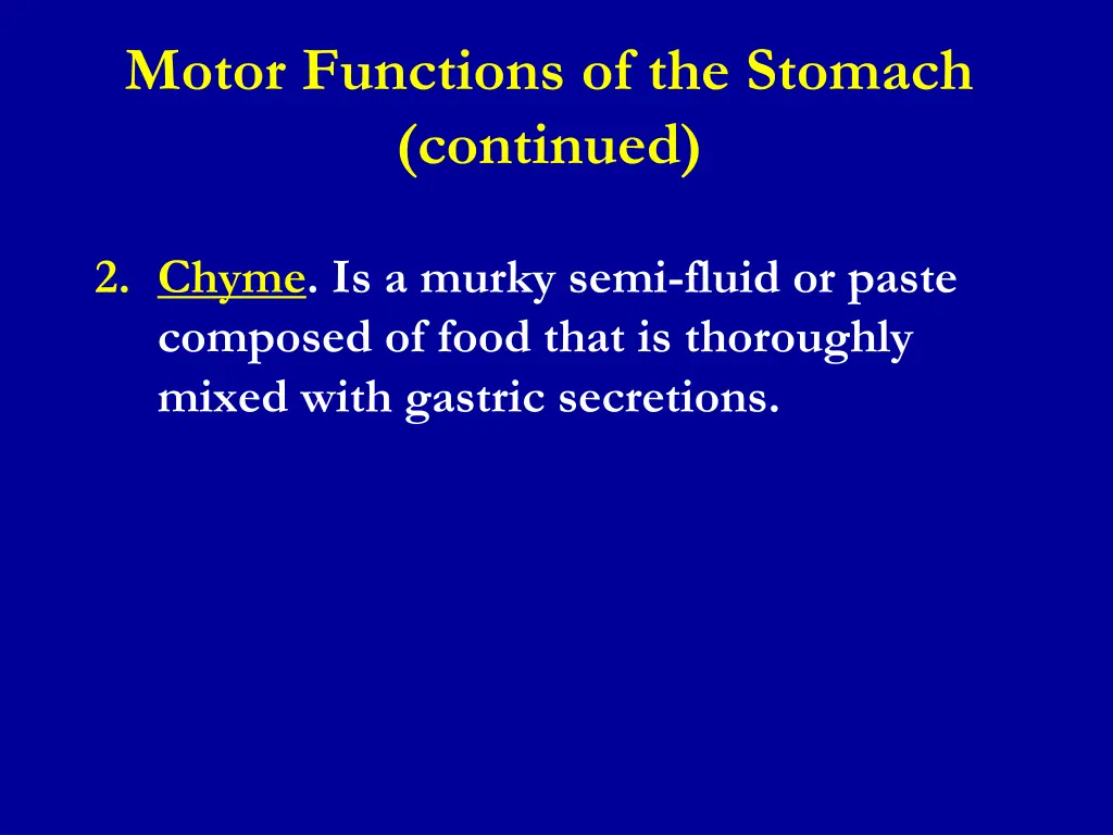 motor functions of the stomach continued 1
