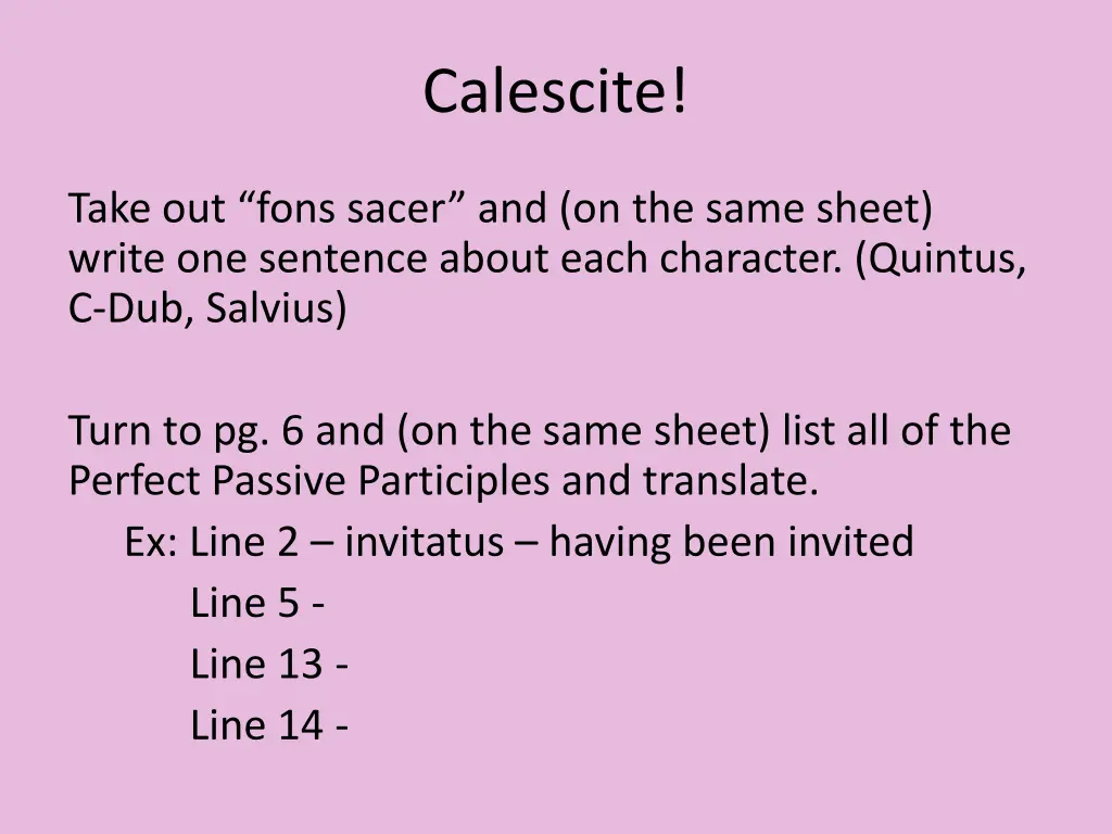 calescite 1