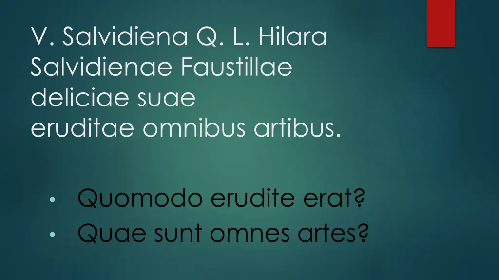v salvidiena q l hilara salvidienae faustillae 2