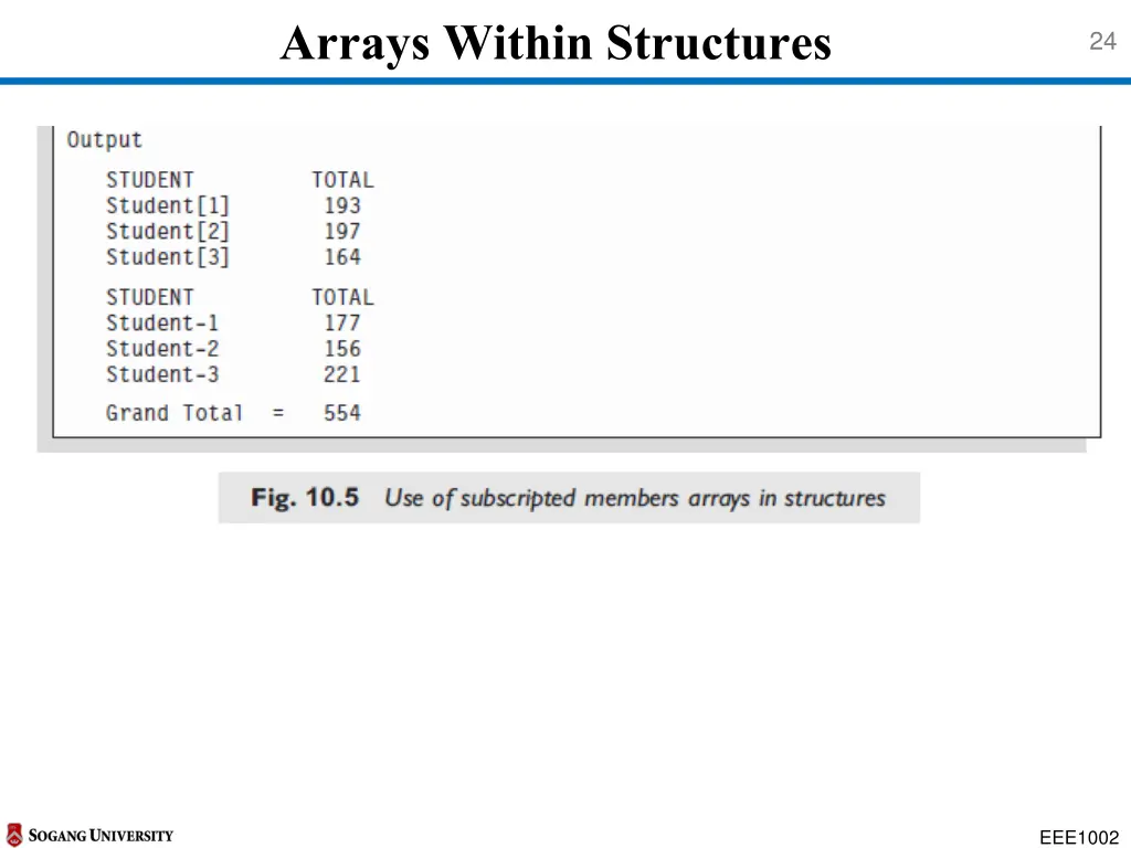 arrays within structures 2