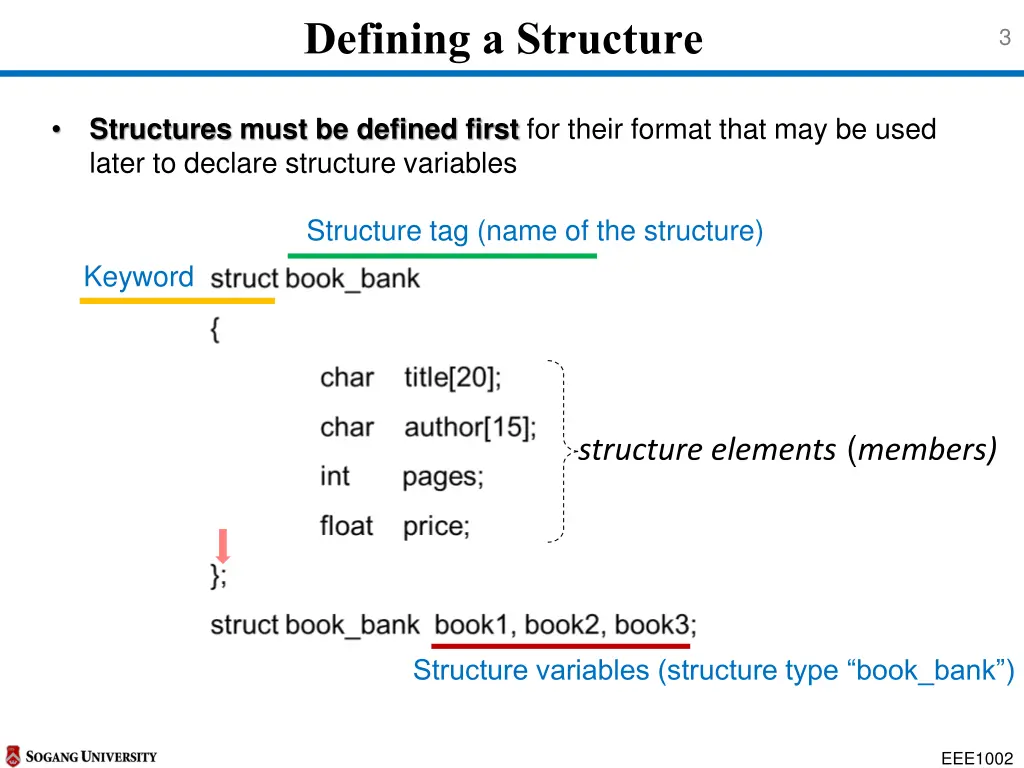 defining a structure