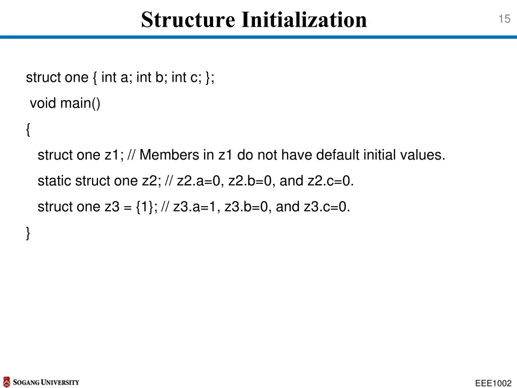 structure initialization 3