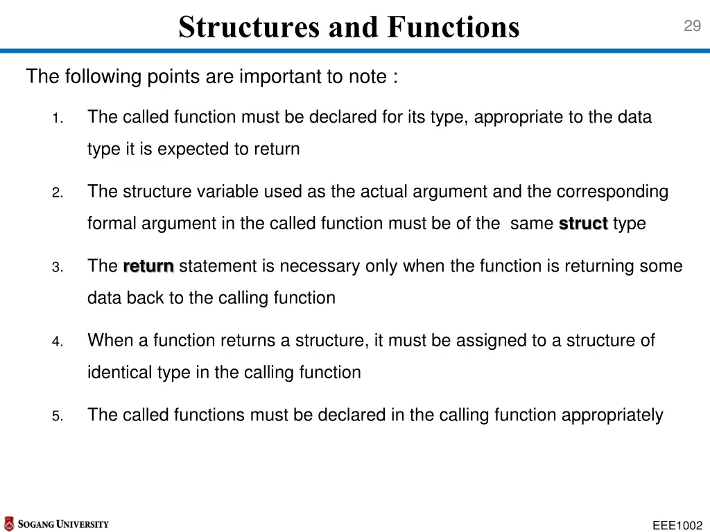 structures and functions 1