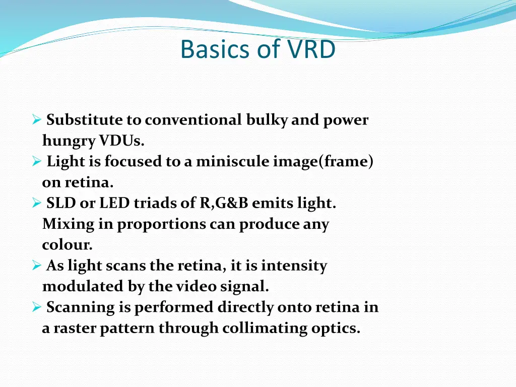 basics of vrd