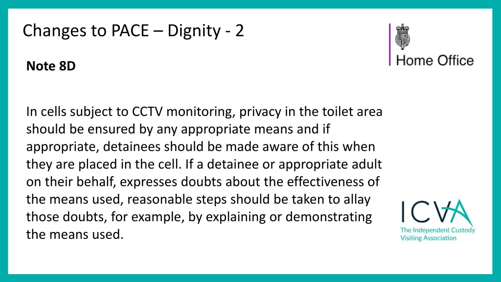 changes to pace dignity 2