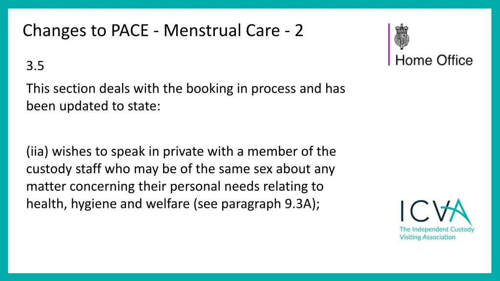 changes to pace menstrual care 2