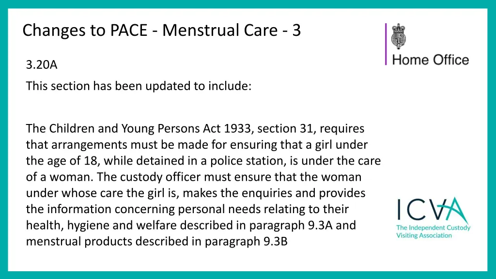 changes to pace menstrual care 3