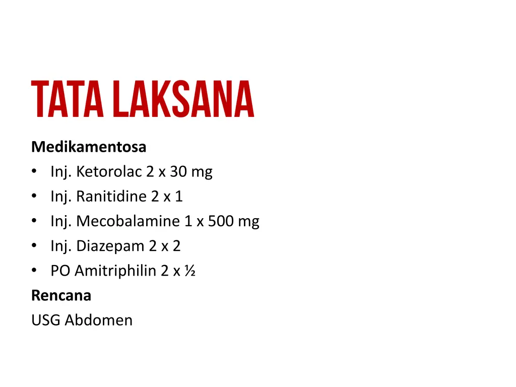 medikamentosa inj ketorolac