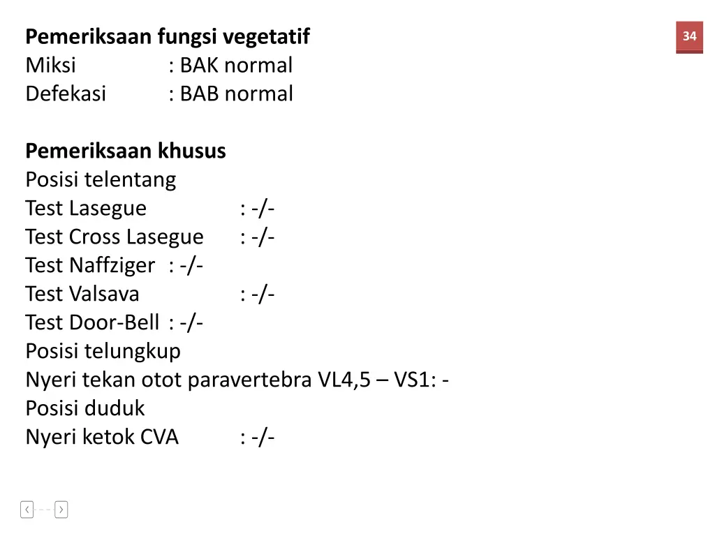 pemeriksaan fungsi vegetatif miksi defekasi