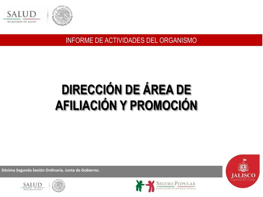 informe de actividades del organismo 1